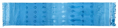 Кхадак для подношений синего цвета (большой) размер 230х48см