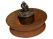 Подставка для благовоний из дерева Лотос с медной крышкой &amp;quot;Ваджр&amp;quot; диаметр 9см