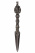 Ритуальный нож Пурба длиной 23,5см бронза черного оттенка