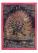 Рисованная Тханка Шестирукий Махакала 50х68см (стиль нагтанг) без обшивки